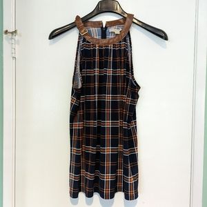 Michael Kors Plaid Top Sz. L